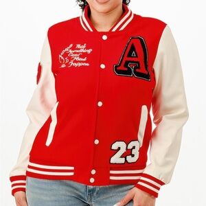 Patch Varsity Bomber Jacket